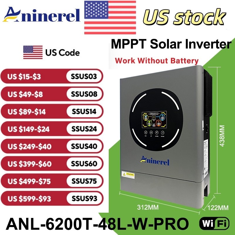 Aninerel 6.2KW 48V Hybrid Sola - Drone Solar Charger recensione e prezzo