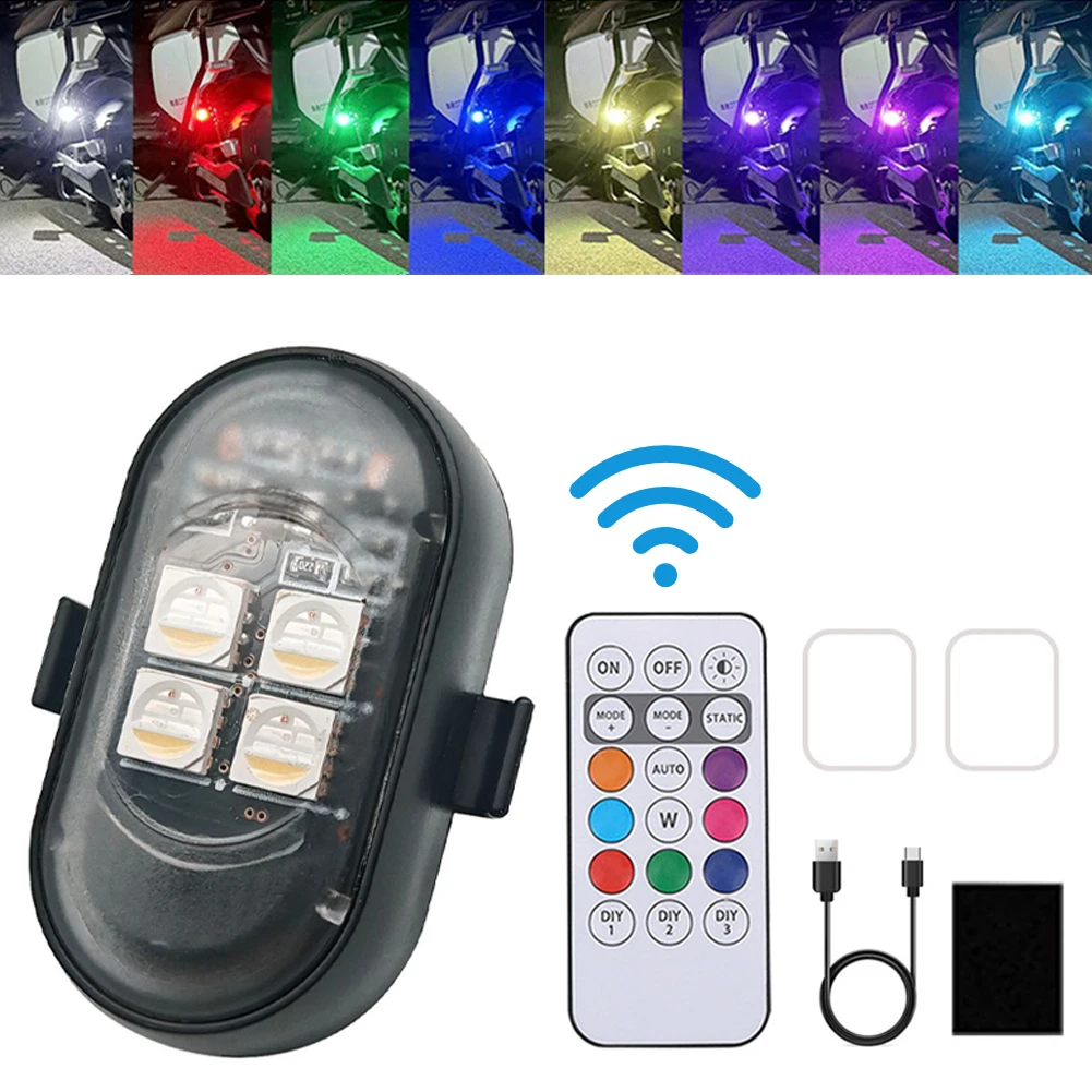 1-8PCS USB Rechargeable Waterp - Drone Strobe Light recensione e prezzo