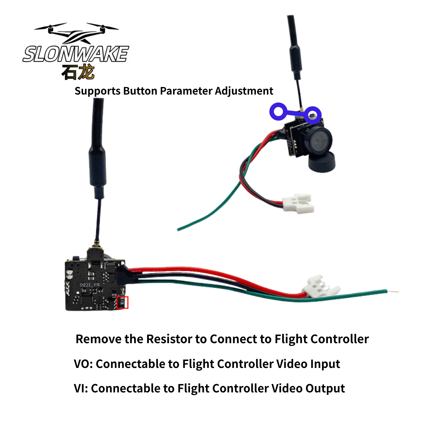 SLONWAKE 5.8G Analog Video Tra - Drone Controller Screen recensione e prezzo