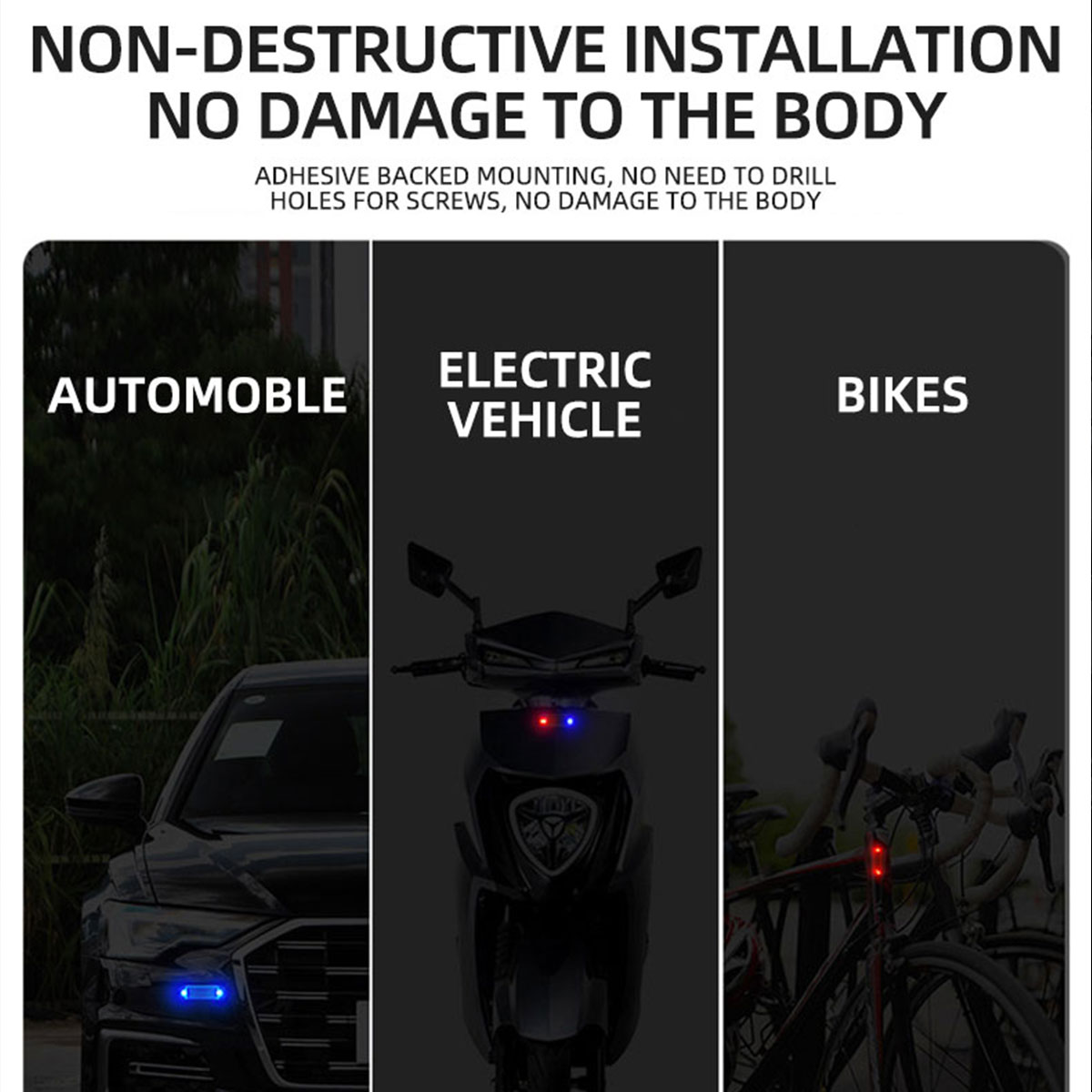 Solar Power Anti-Theft Alarm L - Drone Strobe Light recensione e prezzo