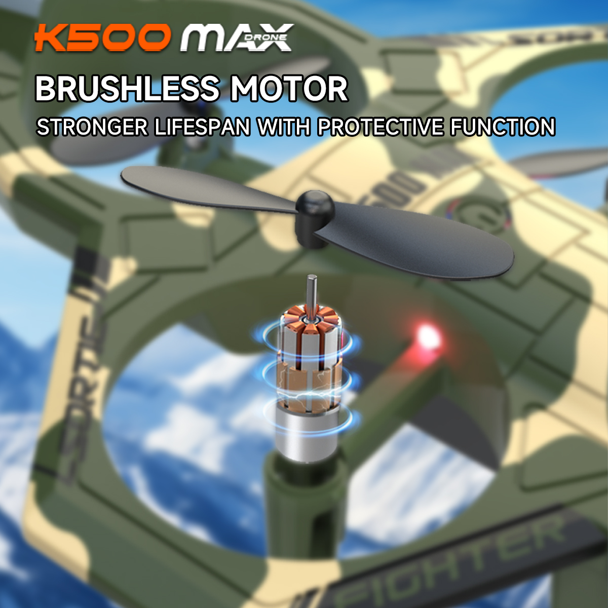 AXNEN K500 MAX RC Plane Fighte - Drone Beacon Light recensione e prezzo