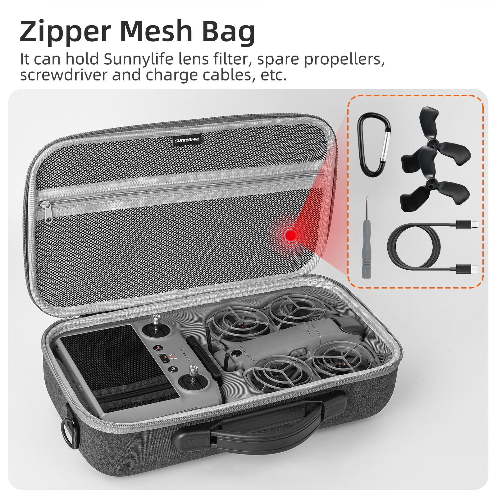 Portable Carrying Case For DJI - Drone Controller Hood recensione e prezzo