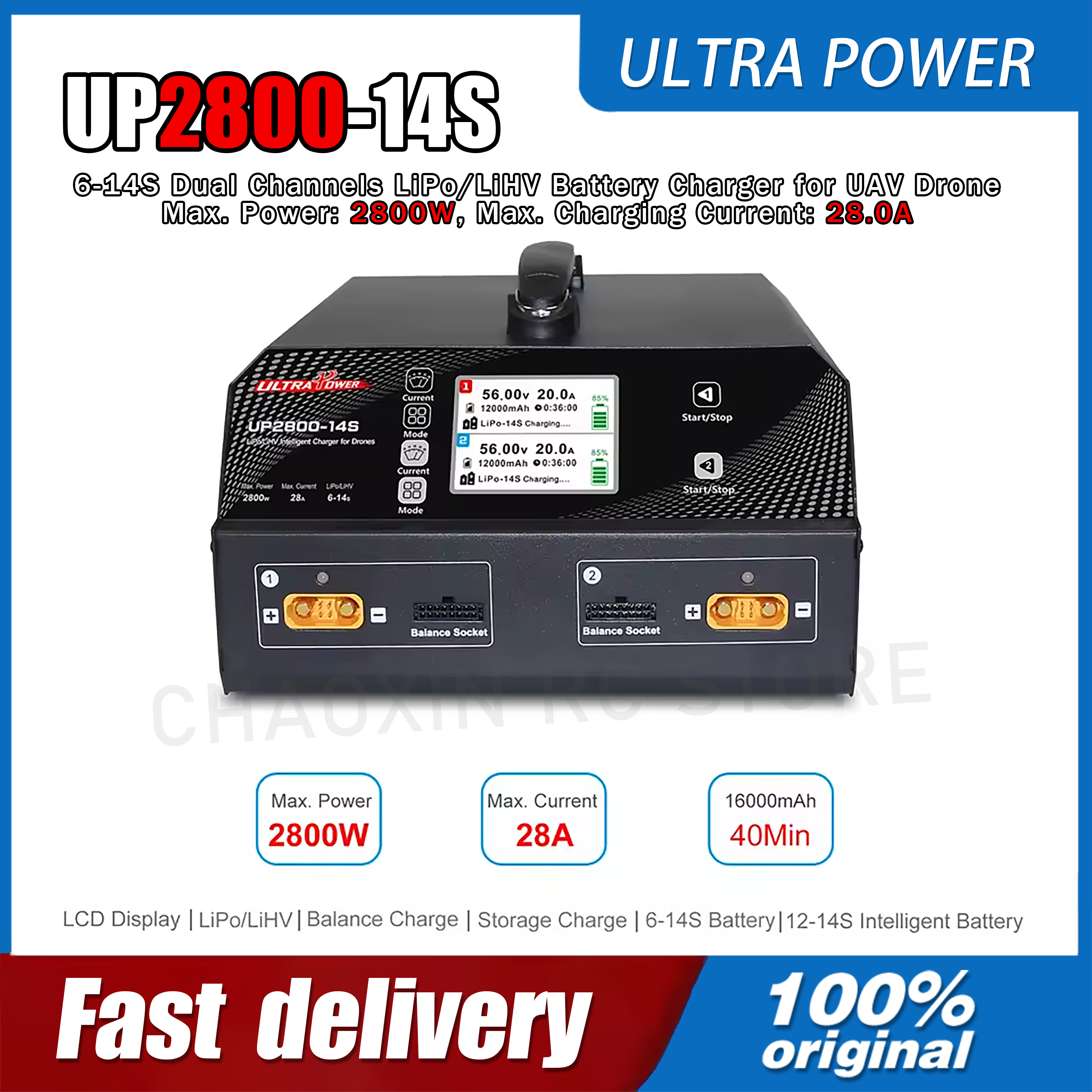 ULTRA POWER UP2800-14S 2X1400W - Drone Battery Charger recensione e prezzo