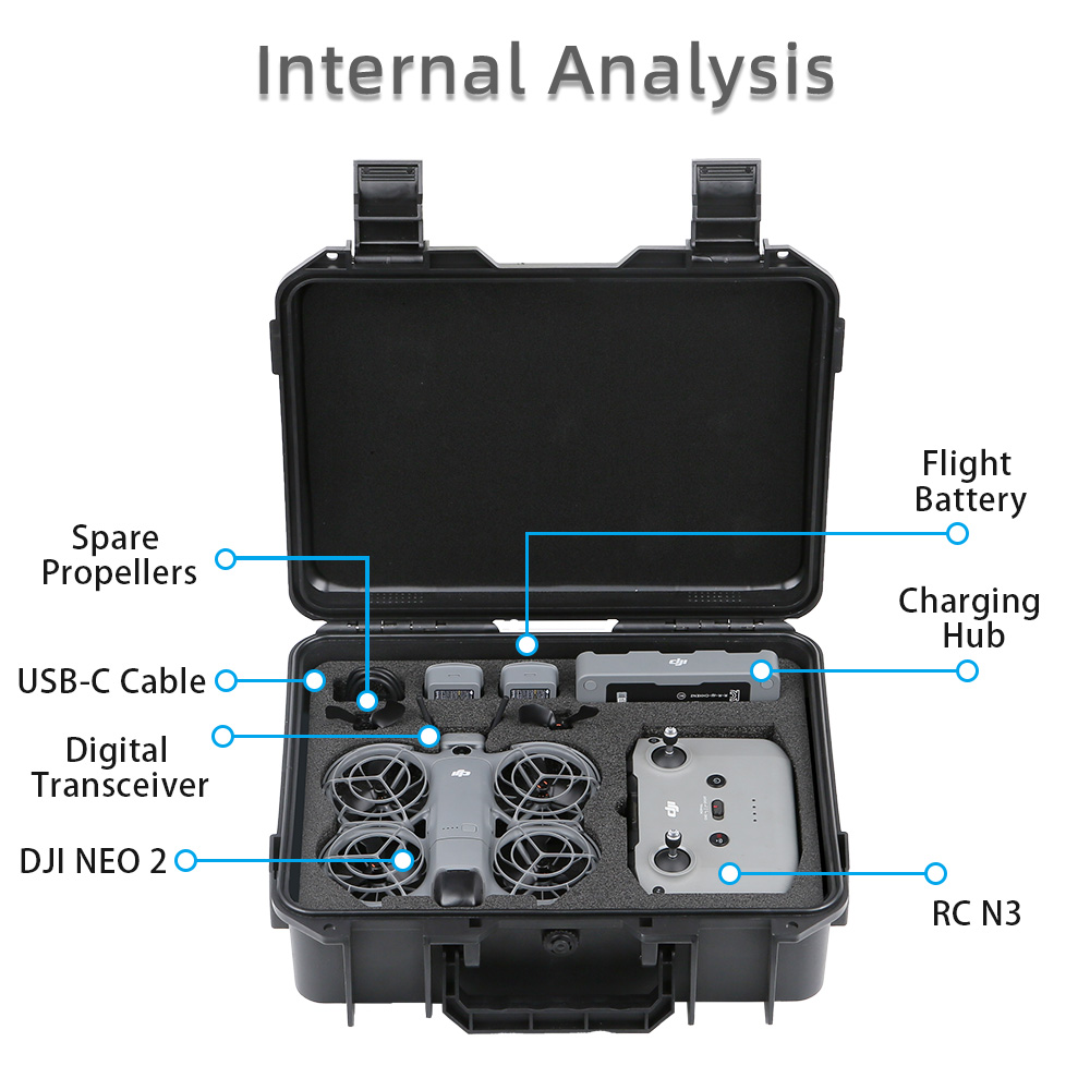 For DJI NEO 2 Case Bag Explosi - Drone Hard Shell Case recensione e prezzo
