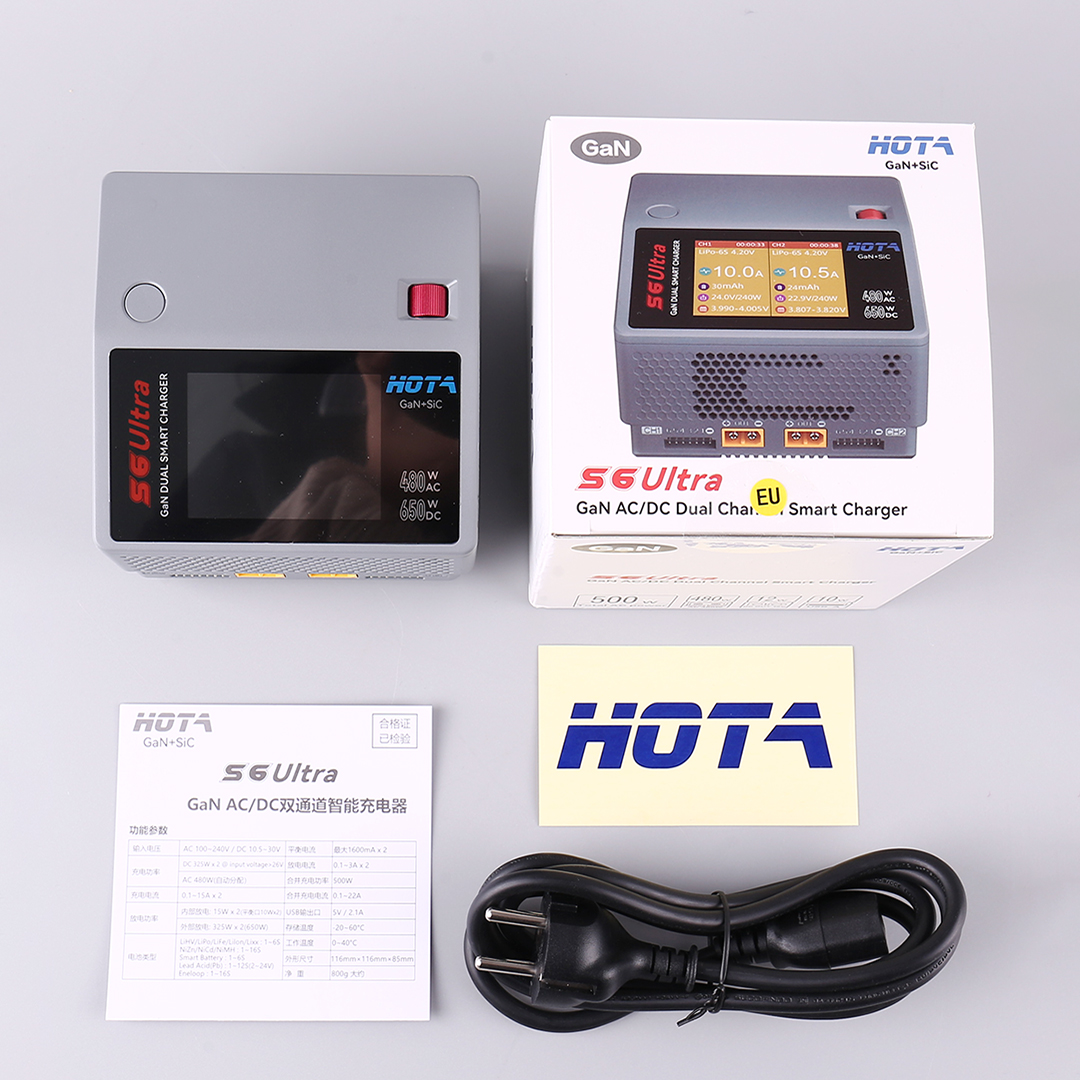HOTA S6 Ultra Gallium Nitride  - Drone Battery Charger recensione e prezzo