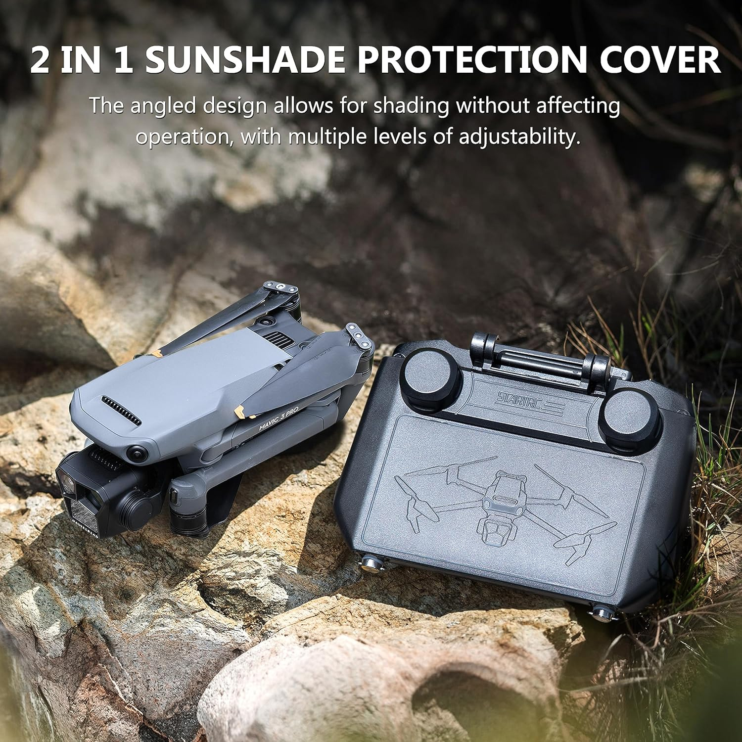 2-in-1 Sun Hood & Joystick Cov - Drone Control Stick recensione e prezzo