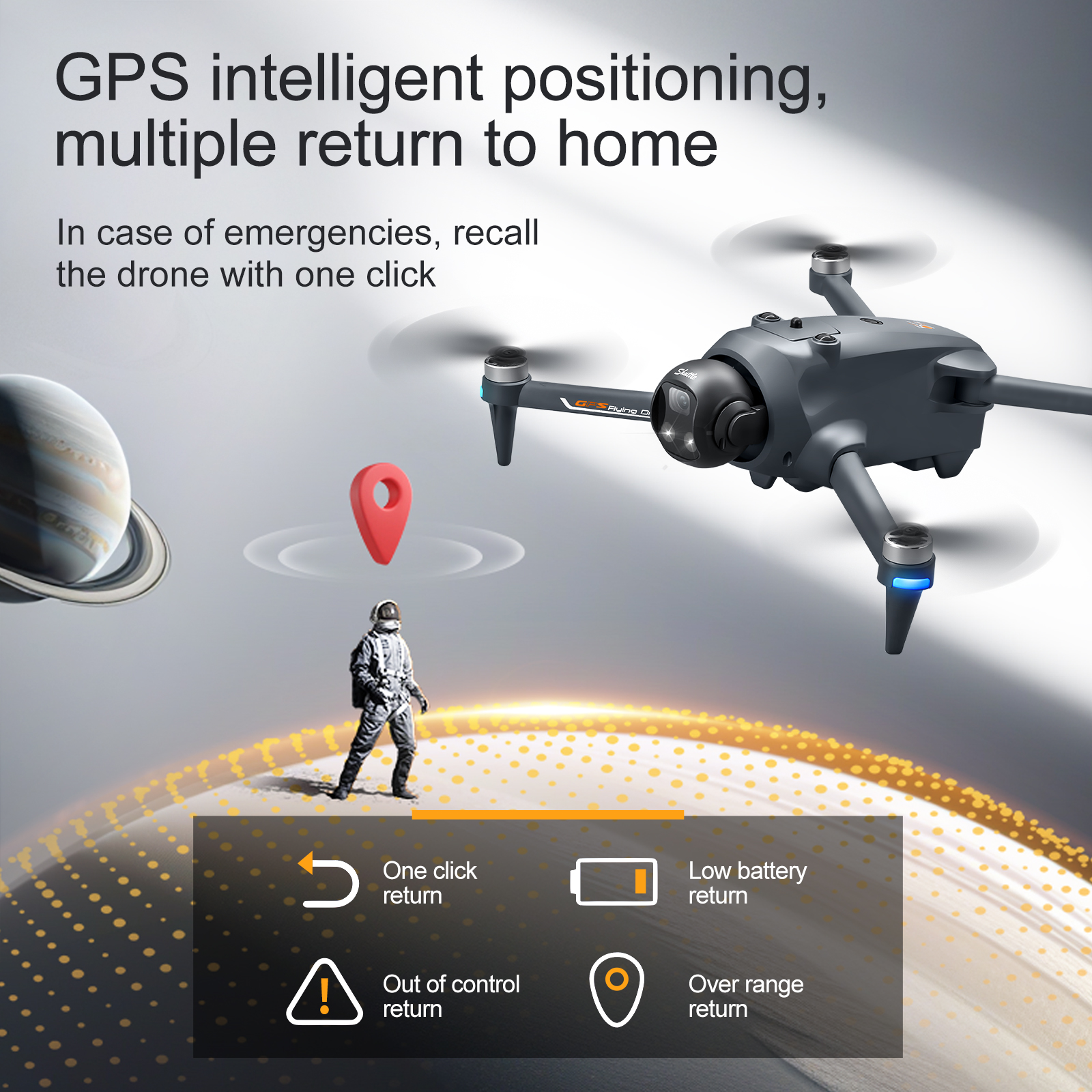 YL059 FPV GPS Quadcopter Drone - Drone Beacon Light recensione e prezzo
