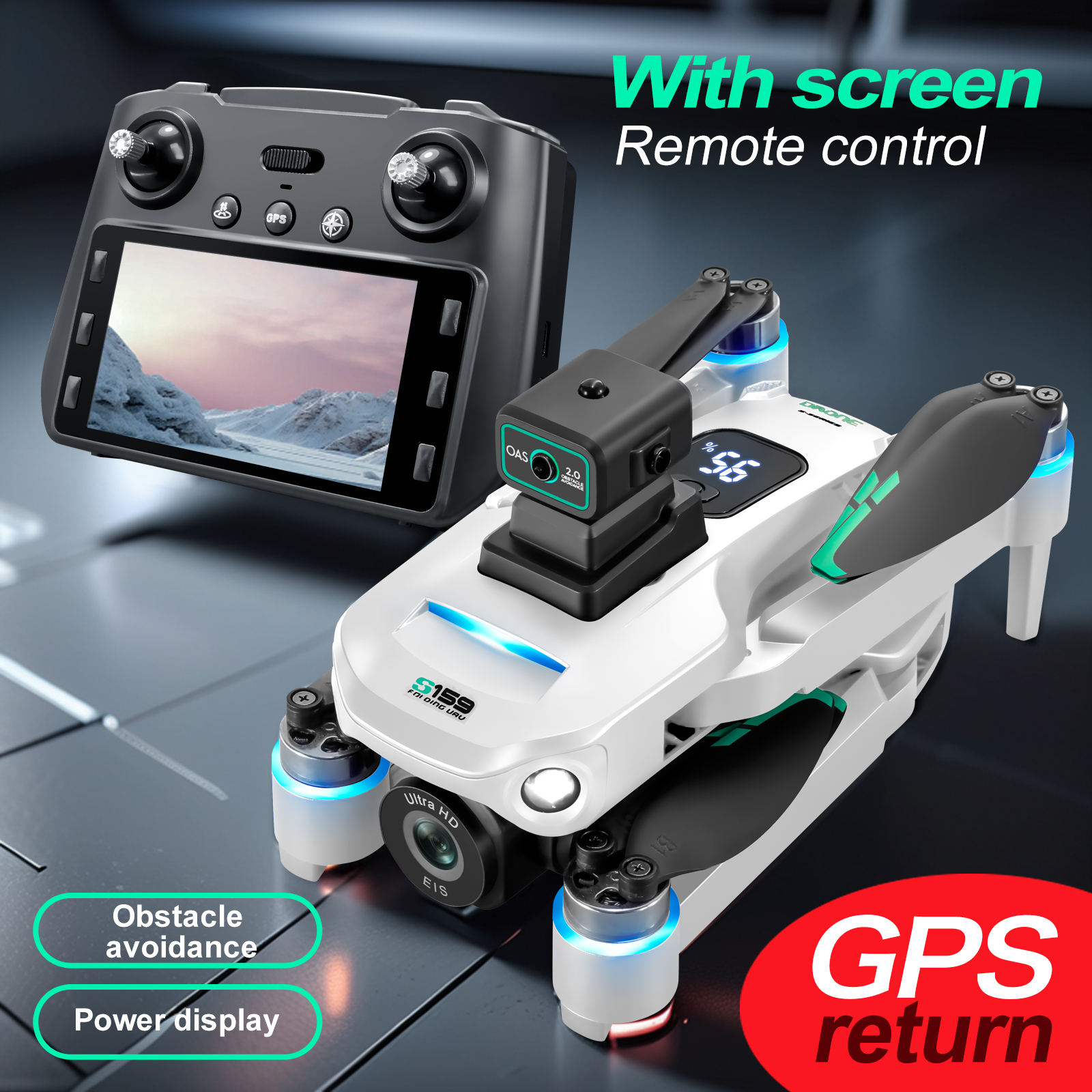 S159 GPS Drone 4K Profesional  - Drone Power Bank recensione e prezzo