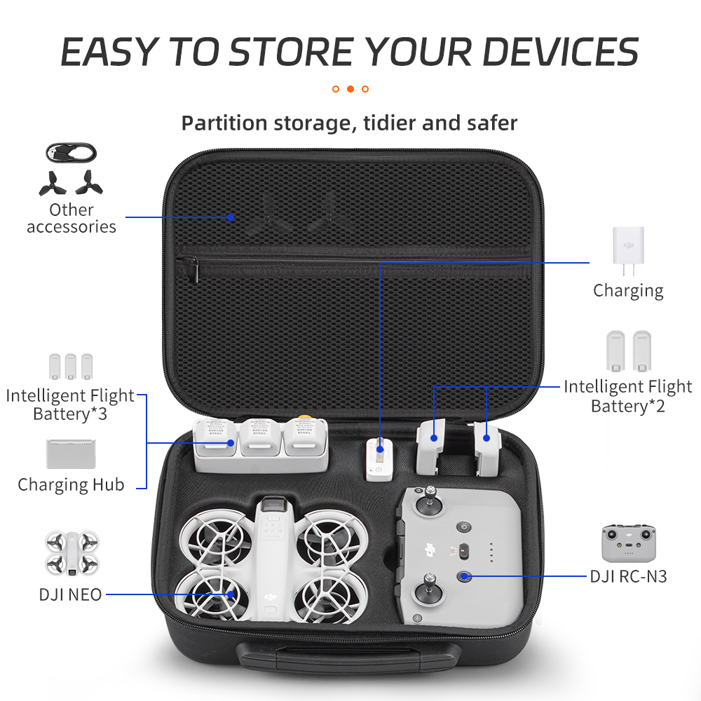 XFJI Carrying Case Compatible  - Drone Hard Shell Case recensione e prezzo